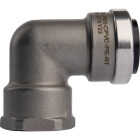 QuickFitting 3/4 In. Push-to-Connect x 3/4 In. FNPT Stainless Steel 90-Degree Elbow Image 1