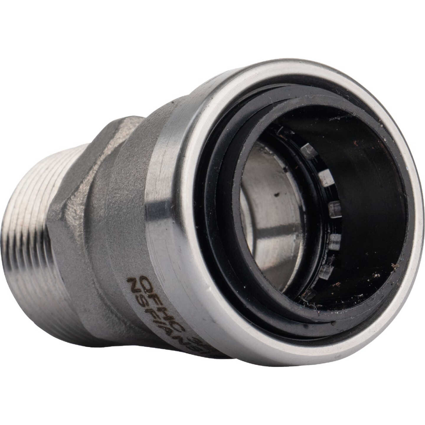QuickFitting 3/4 In. Push-to-Connect x 3/4 In. MNPT Stainless Steel Straight Male Adapter Image 5