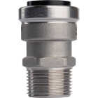 QuickFitting 3/4 In. Push-to-Connect x 3/4 In. MNPT Stainless Steel Straight Male Adapter Image 4