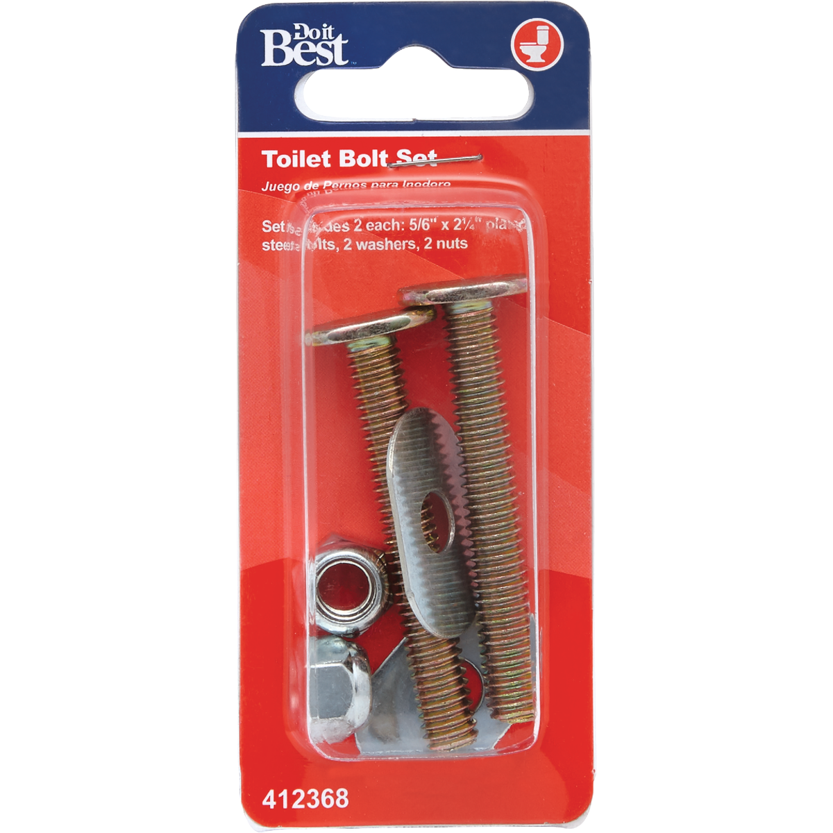 Do it 5/16 In. x 2-1/4 In. Steel Toilet Bolts  Image 2