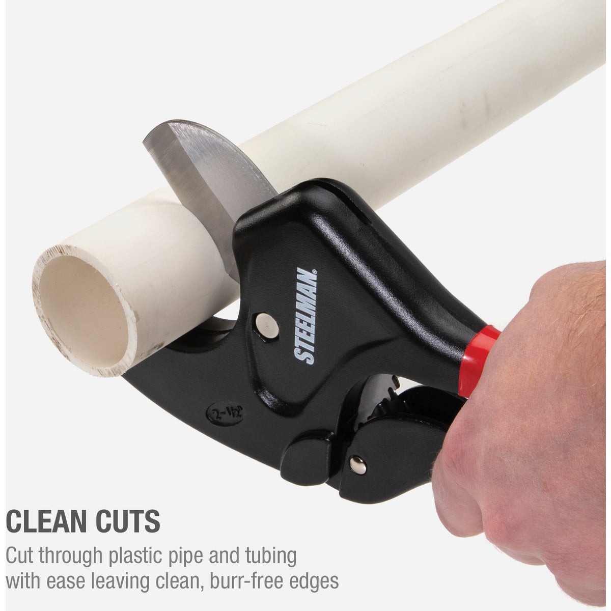 Steelman 2-1/2 In. Ratcheting PVC Cutter Image 3