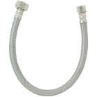 Do it Best 3/8 In. C X 1/2 In. F X 16 In. L. Braided Stainless Steel Faucet Supply Line Image 1