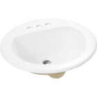 Common Goods Grove Round Drop-In White Bathroom Sink Image 1