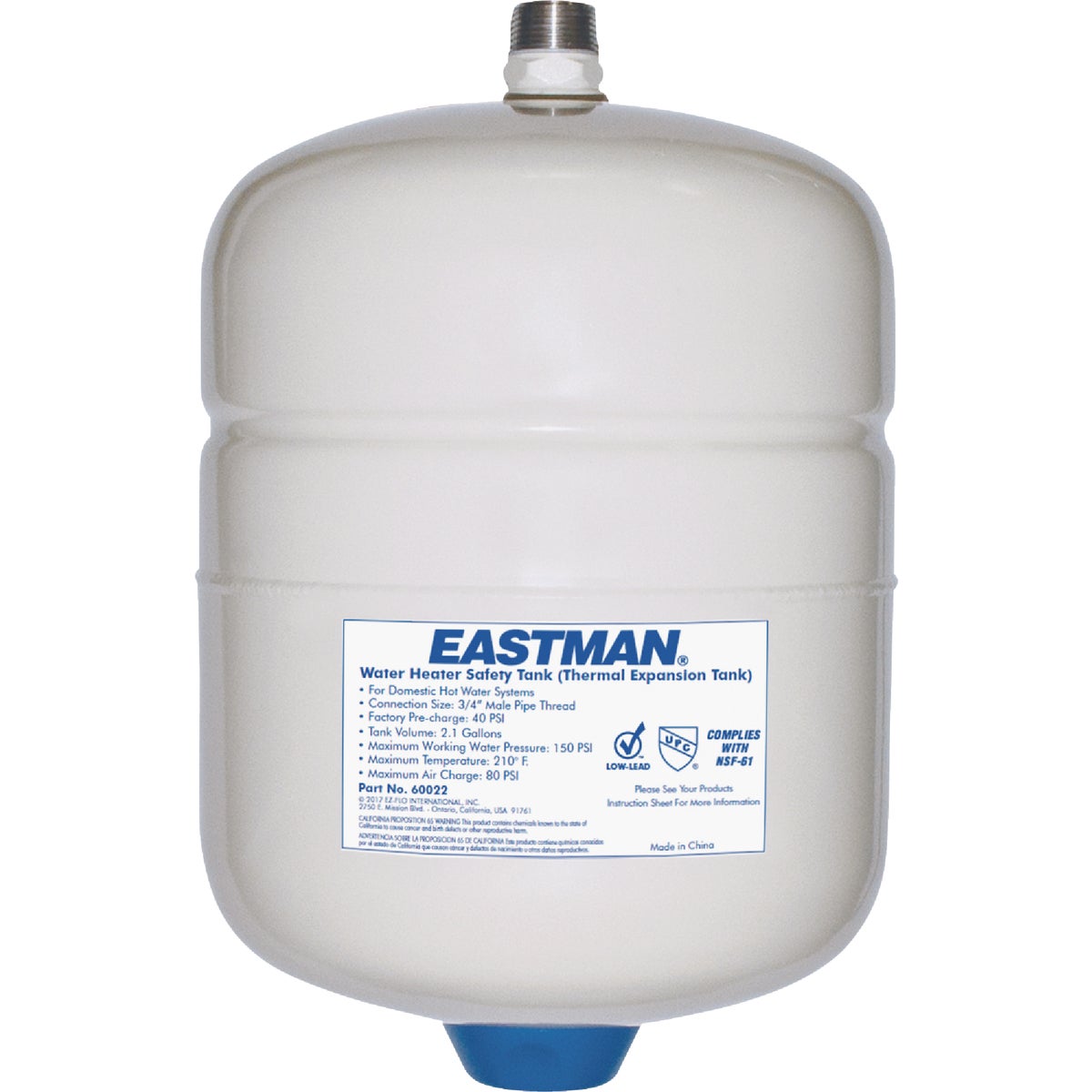 Eastman 2 Gal. Water Heater Expansion Tank