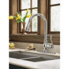 Moen Anabelle 1-Handle Lever Pull-Down Kitchen Faucet with Soap Dispenser, Chrome Image 3