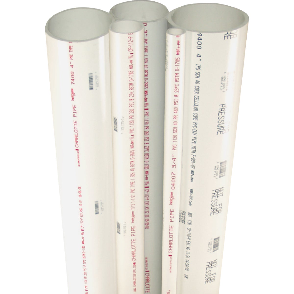 Charlotte Pipe 1/2 In. x 10 Ft. Cold Water Schedule 40 PVC Pressure Pipe Image 3