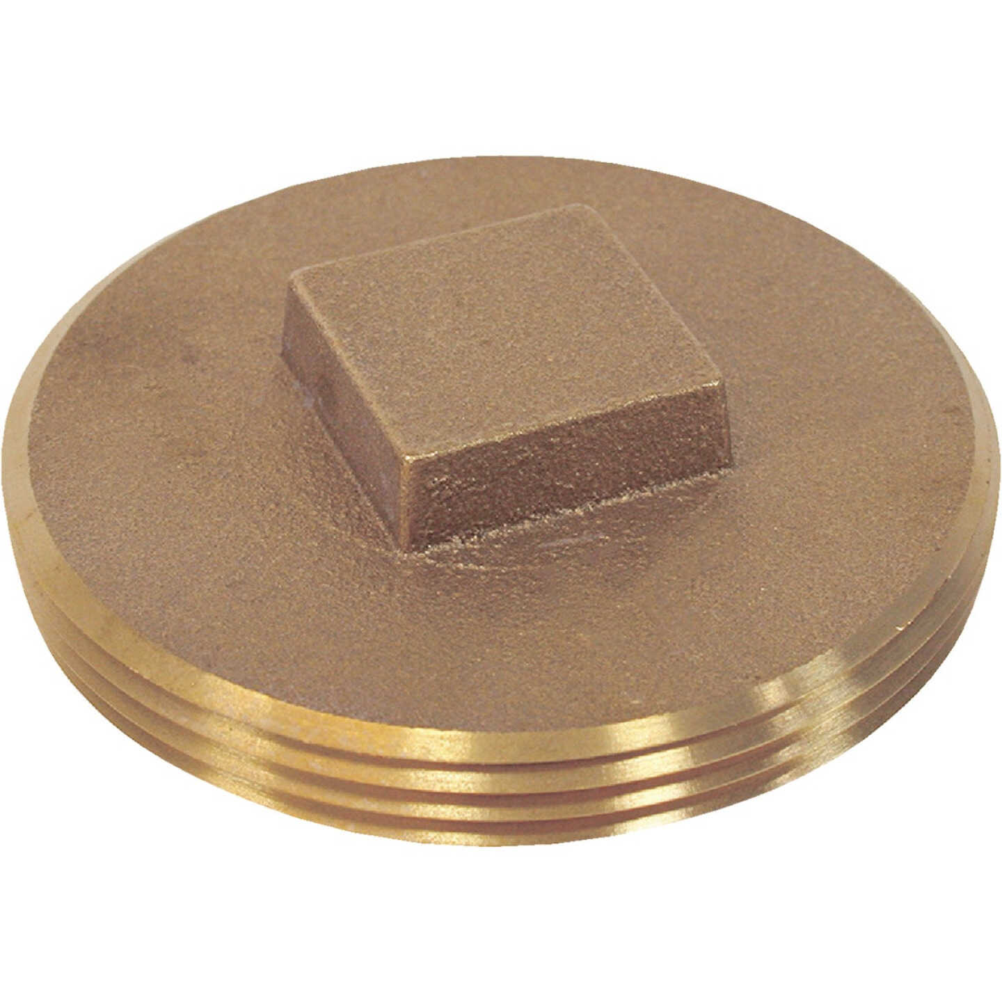 B&K 3 In. NPT BrassRaised Square Head Plug Image 1