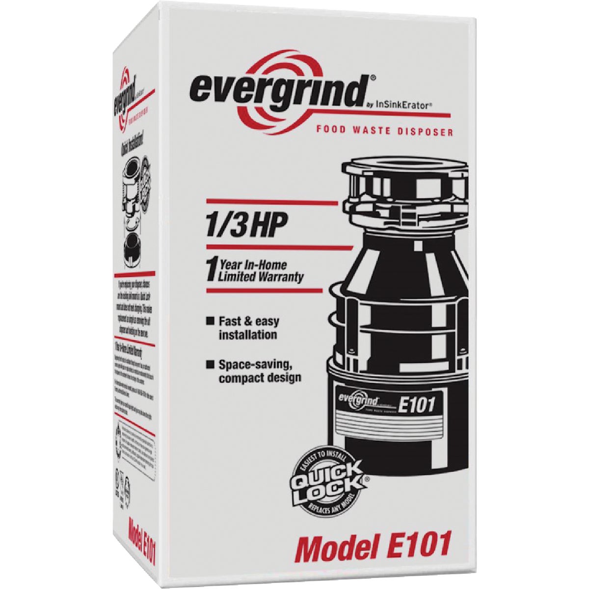 Evergrind 1/3 HP Garbage Disposer, 1 Year Warranty  Image 2