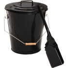Home Impressions 13 In. W x 14 In. H Black Ash Container & Shovel Image 1