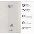 American Standard Becklow Chrome Single-Handle Lever Tub & Shower Faucet Image 2