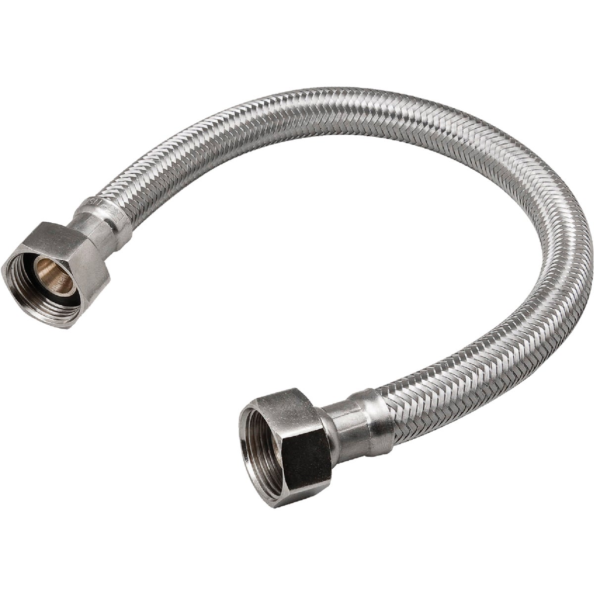 Do it Best 3/4 In. FIP x 3/4 In. FIP x 18 In. Braided Stainless Steel Water Heater Connector Image 1