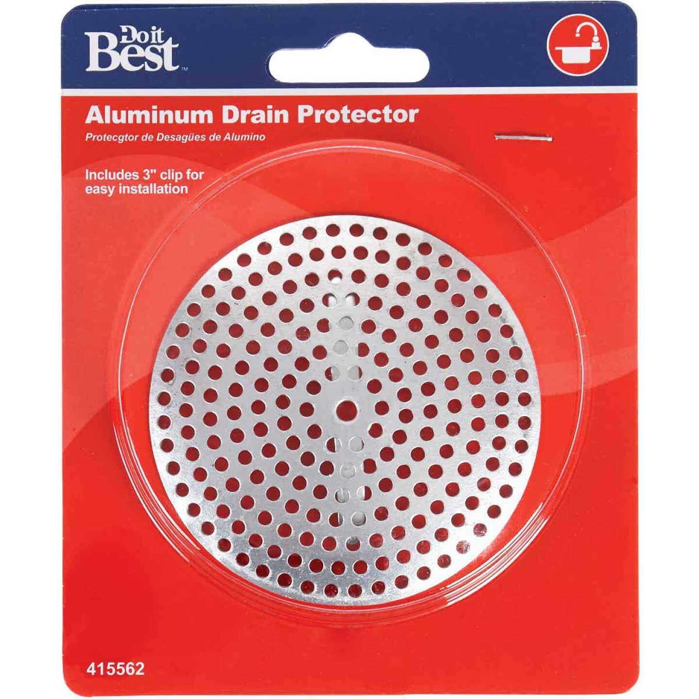Do it 3-1/8 In. Chrome-Plated Steel Kitchen Sink Drain Strainer Image 2