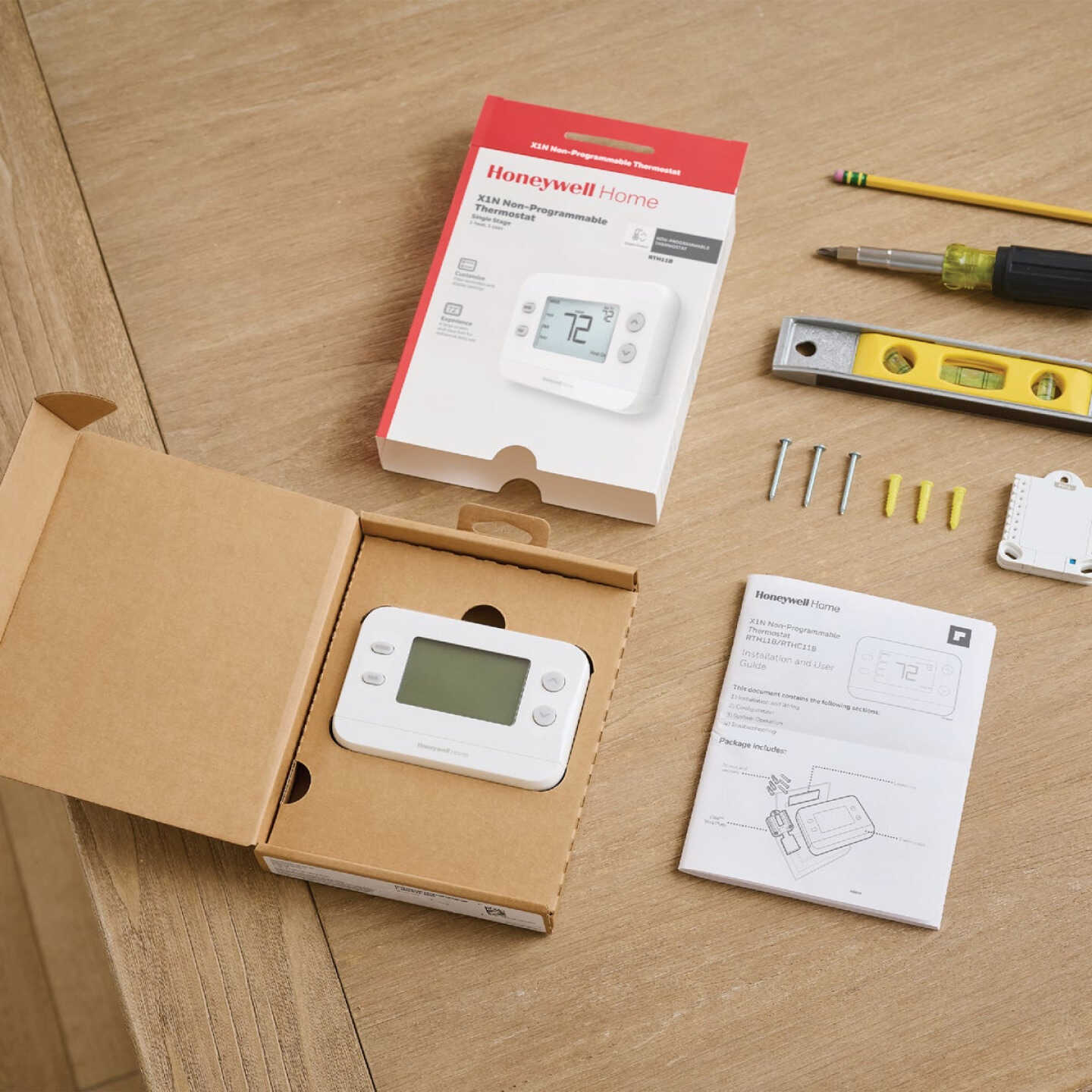 Honeywell Home X1N Non-Programmable White Digital Thermostat Image 5