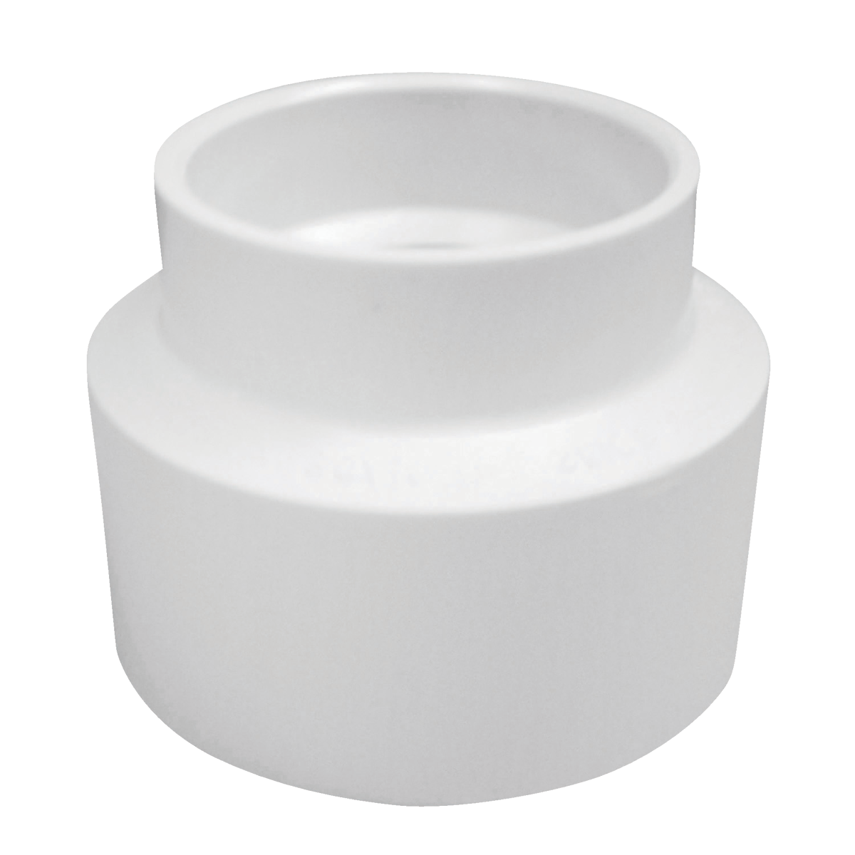 Charlotte Pipe 3 In. Sch 30 Hub x 2 In. Sch 40 Hub DWV 600 Series PVC Coupling