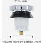 Danco 2 In. Universal Touch-Toe Bathtub Drain Stopper in Chrome Image 4