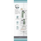 Zenith Zenna Home Plastic 12 In. x 97 In. Shower Caddy Image 5