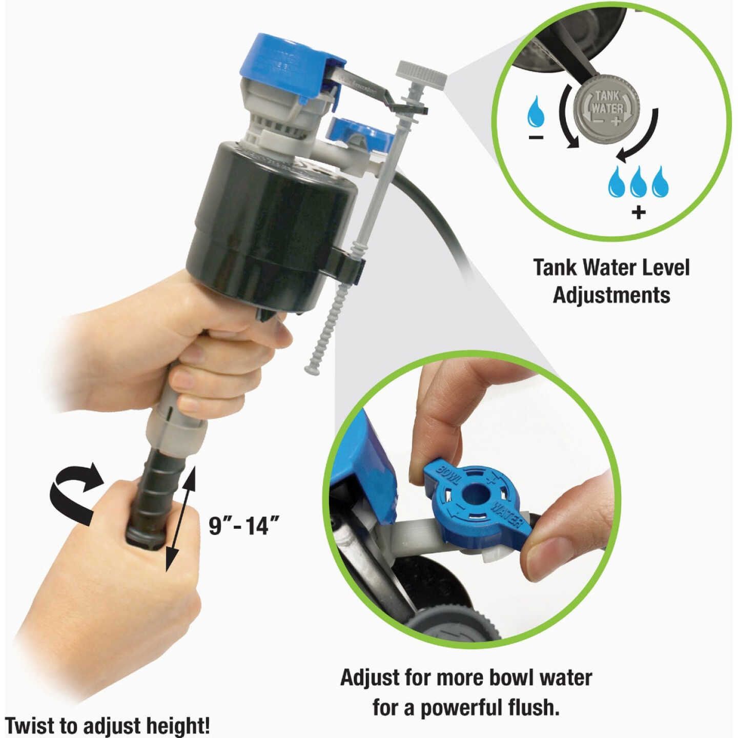 Fluidmaster PerforMAX 2 In. Universal Complete Toilet Repair Kit with Install Tools Image 2