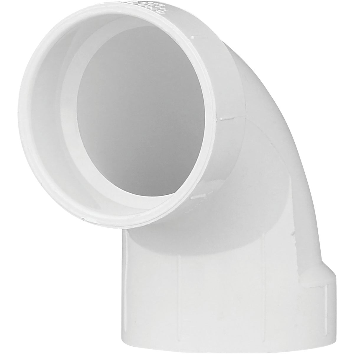 Charlotte Pipe 2 In. Schedule 40 90 Deg. Sanitary DWV PVC Elbow (1/4 Bend) Image 1