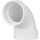 Charlotte Pipe 2 In. Schedule 40 90 Deg. Sanitary DWV PVC Elbow (1/4 Bend) Image 1