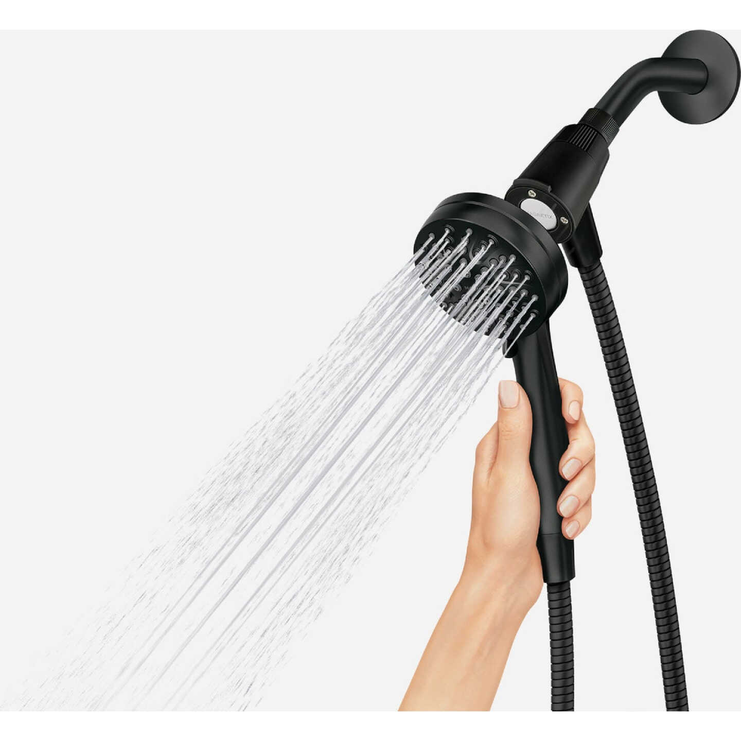 Moen Engage 6-Spray 1.75 GPM Handheld Shower Head with Magnetix, Matte Black Image 2
