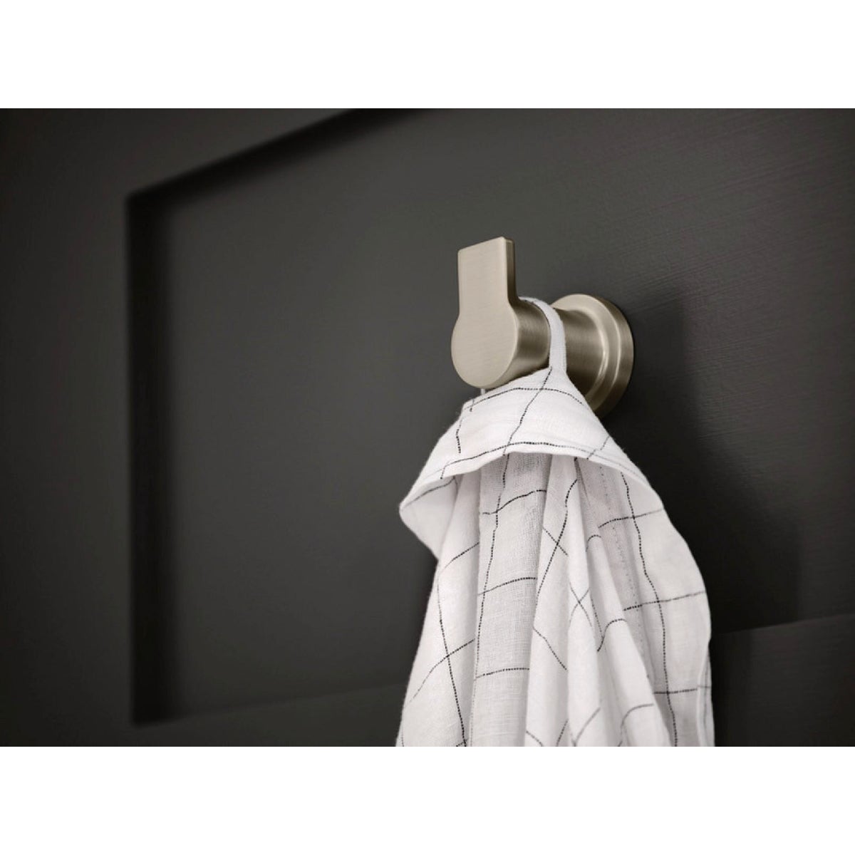 Moen Rinza Single Robe Hook, Spot Resist Brushed Nickel  Image 2