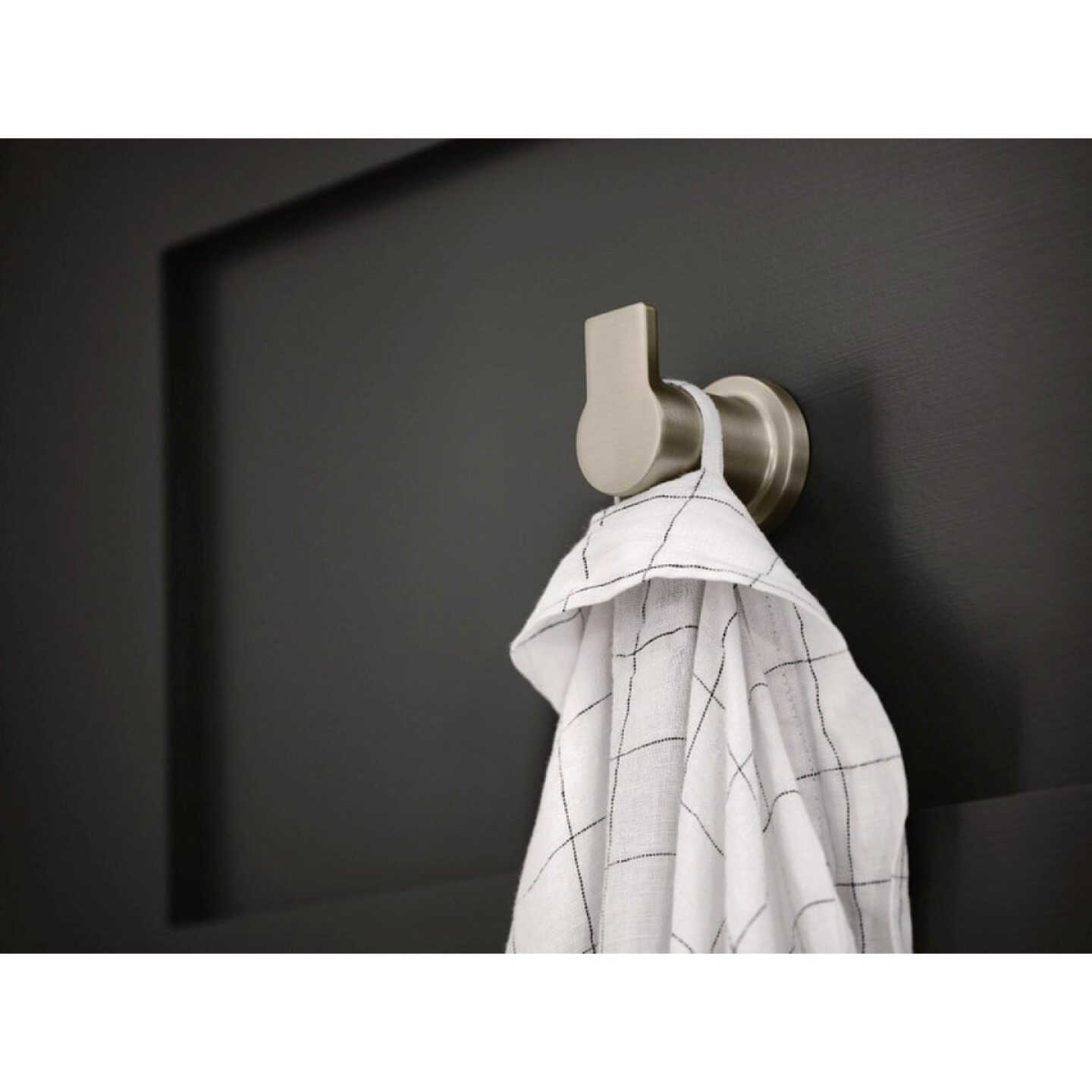 Moen Rinza Single Robe Hook, Spot Resist Brushed Nickel Image 2