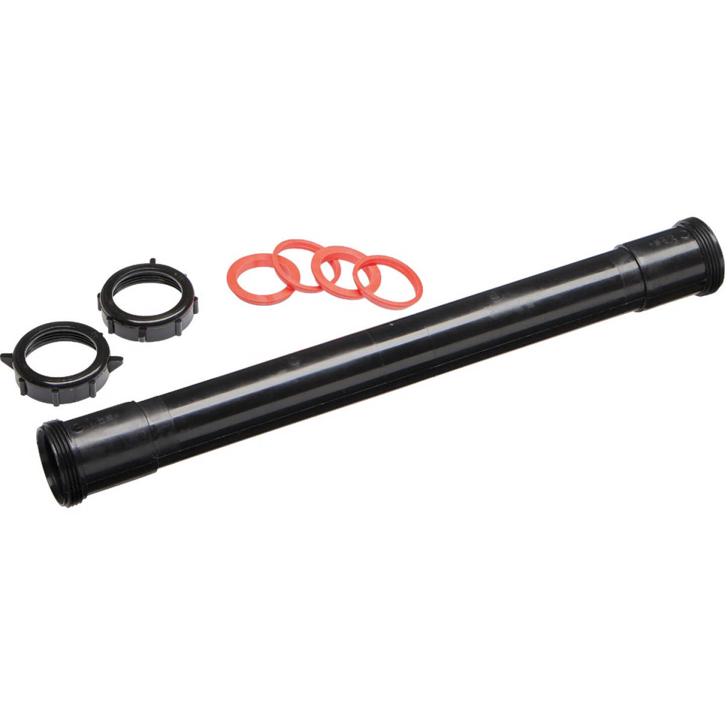 Keeney 1-1/2 In. x 16 In. Black Plastic Double End Slip-Join Extension Tube Image 1