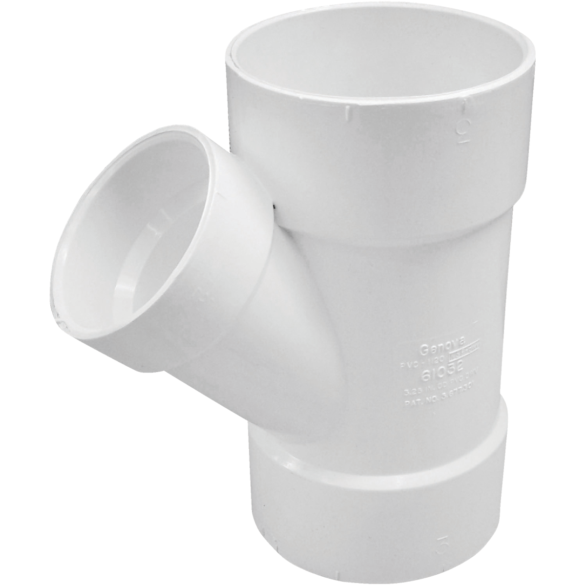 Charlotte Pipe 3 In. x 2 In. Schedule 30 DWV Reducing PVC Wye Image 1