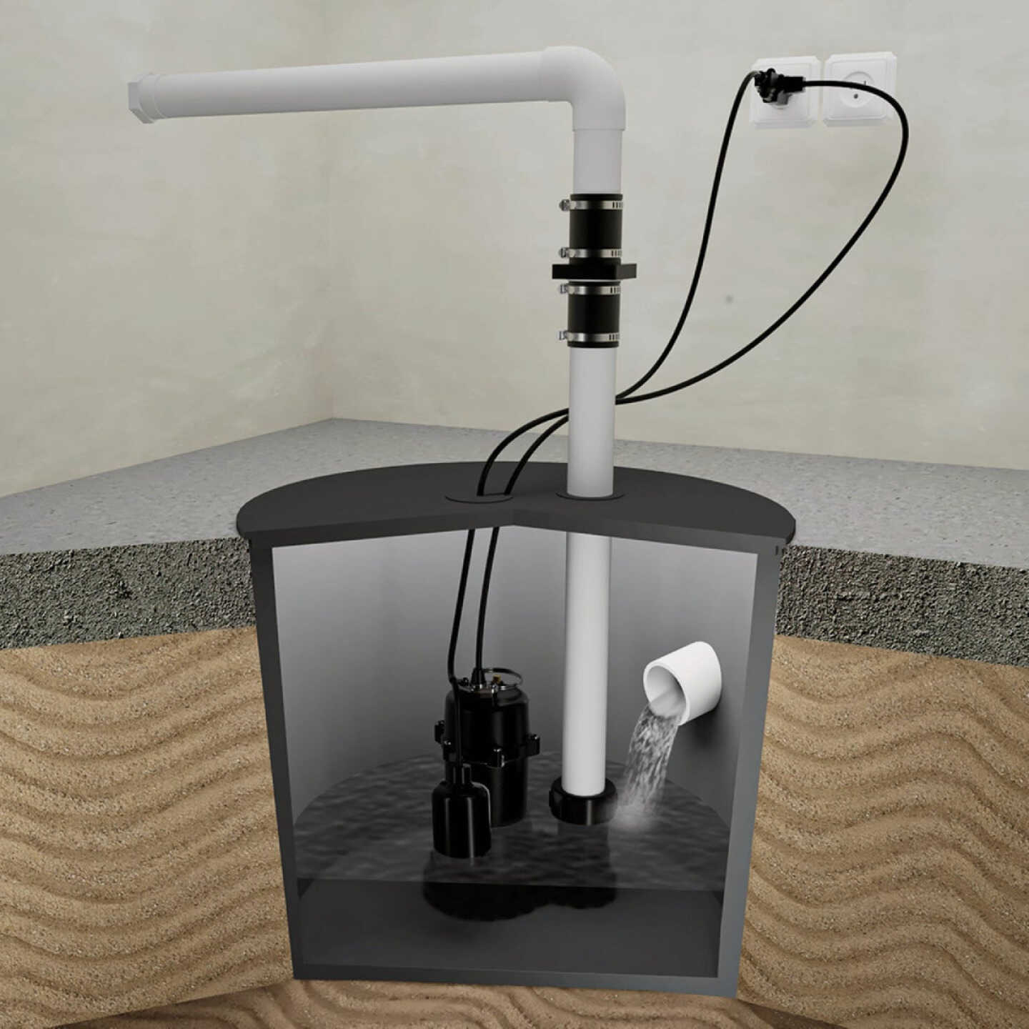 K2 1-1/2 In. Sump & Effluent Pump Quick-Connect Fitting Image 3