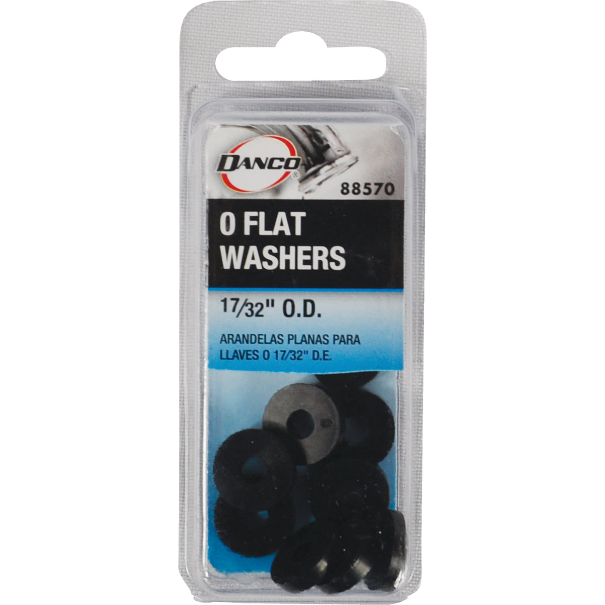 Danco 17/32 In. Black Flat Faucet Washer (10 Ct.) Image 2
