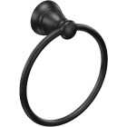 Moen Banbury 6 In. Towel Ring, Matte Black Image 1