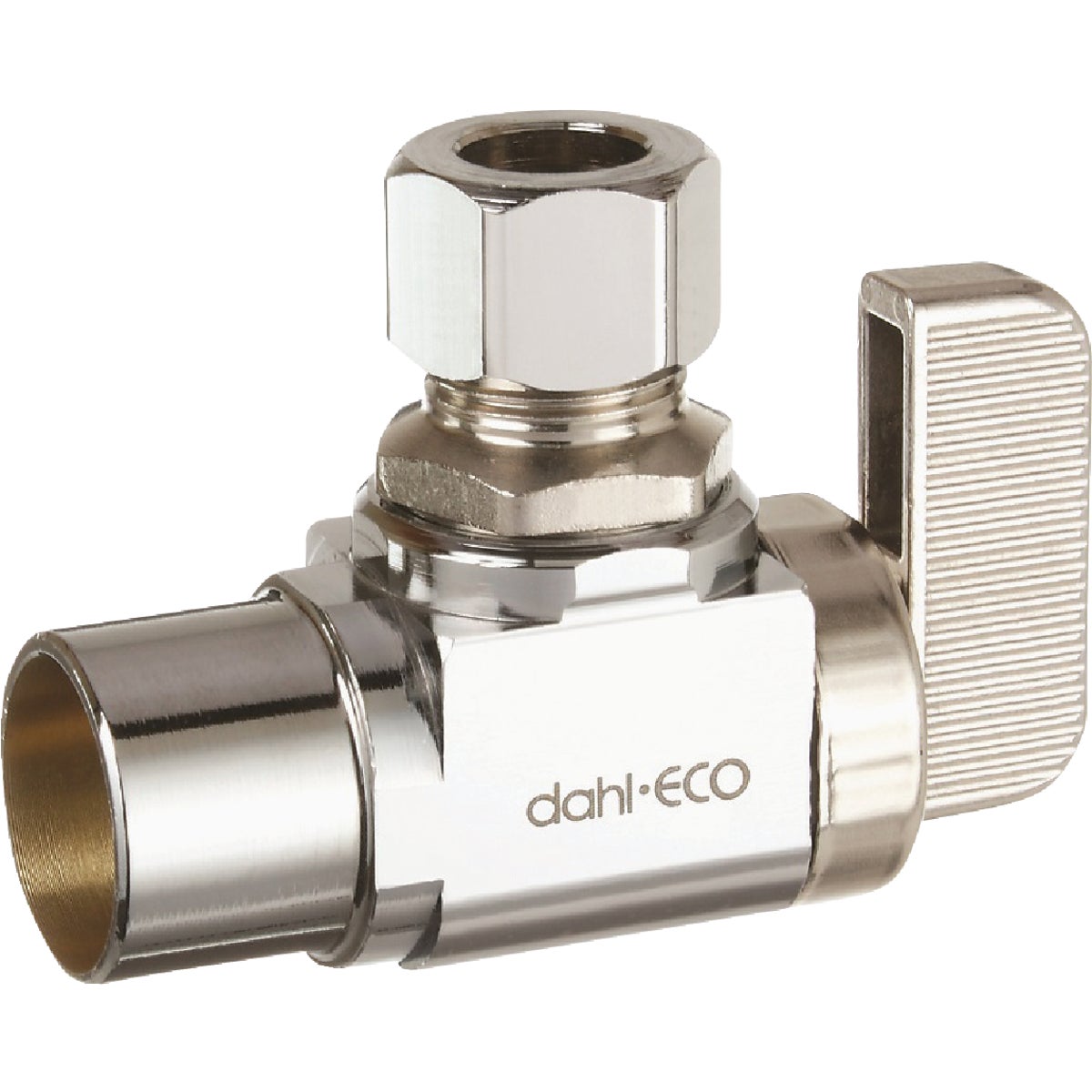 dahl 1/2 In. Female Solder x 3/8 In. OD Comp Angle Plated Supply Stop Image 1