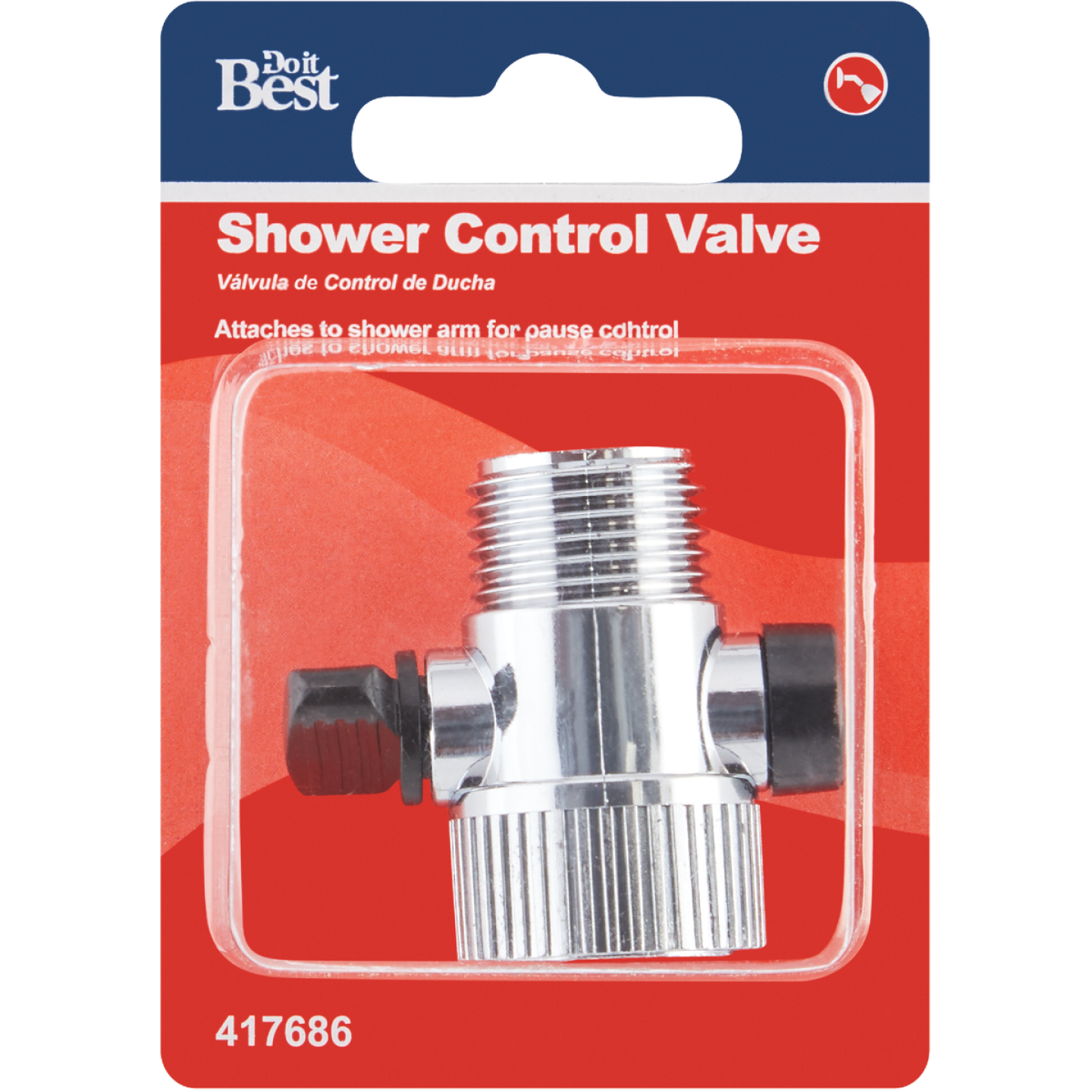 Do it 1/2 In. Chrome Shower Head Flow Control Image 2