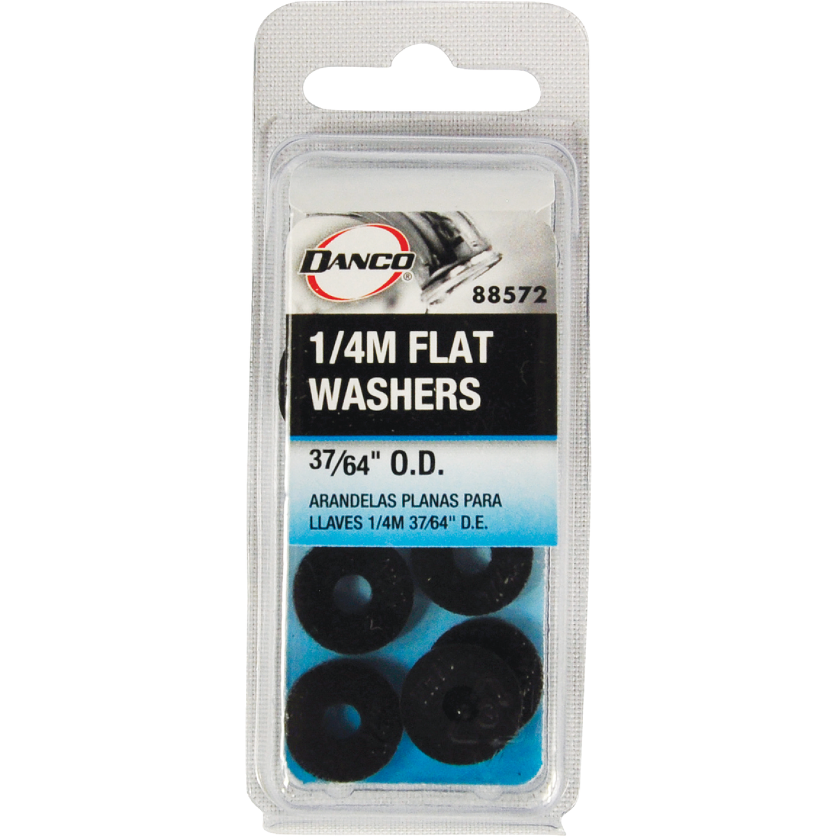 Danco 37/64 In. Black Flat Faucet Washer (10 Ct.) Image 2