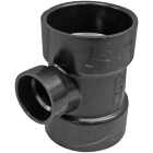Charlotte Pipe 3 x 3 x 1-1/2 In. Hub x Hub x Hub Reducing Sanitary ABS Waste & Vent Tee Image 1
