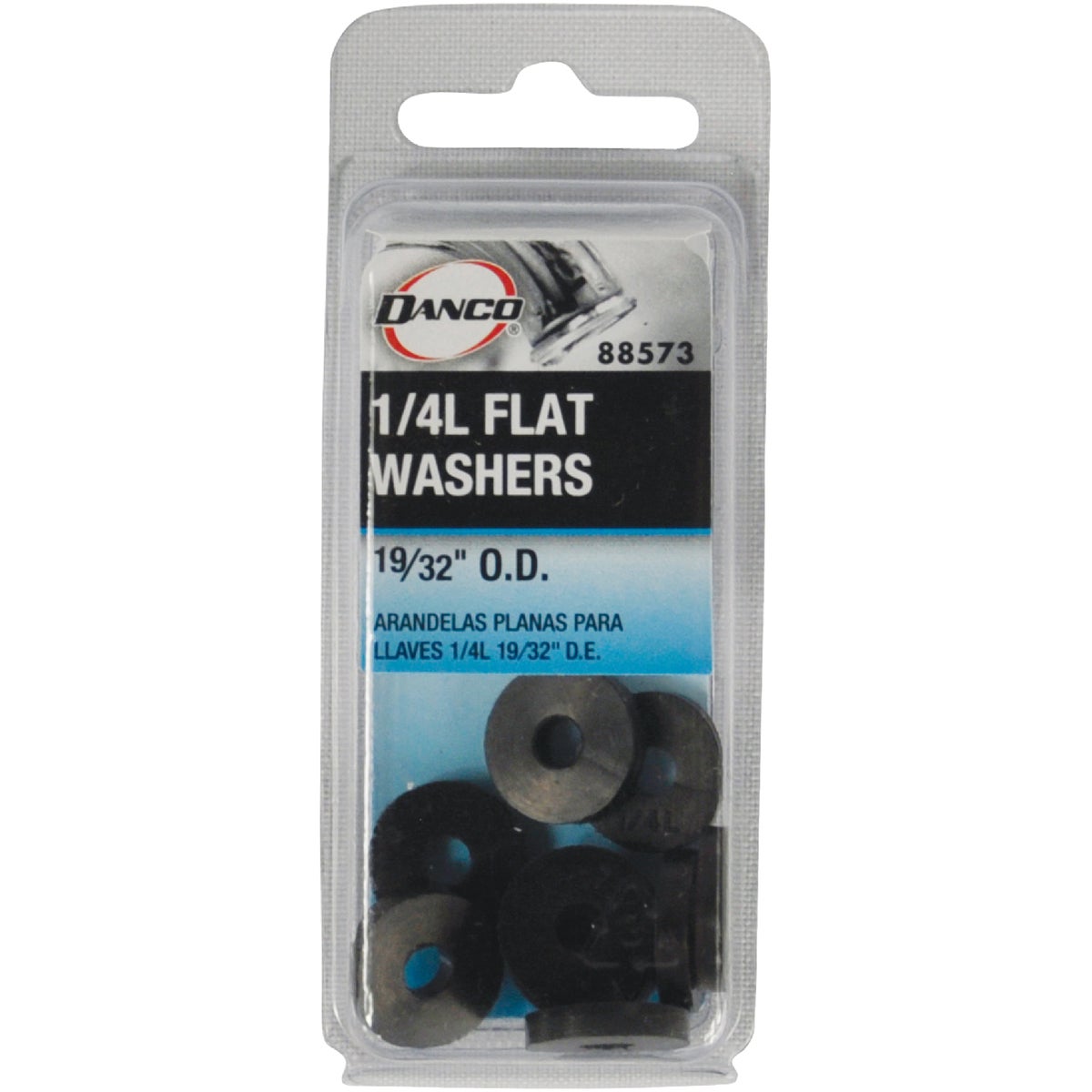 Danco 19/32 In. Black Flat Faucet Washer (10 Ct.) Image 2