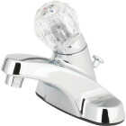 Homepointe Chrome 1-Handle Lavatory Faucet with Plastic Pop Up Image 1