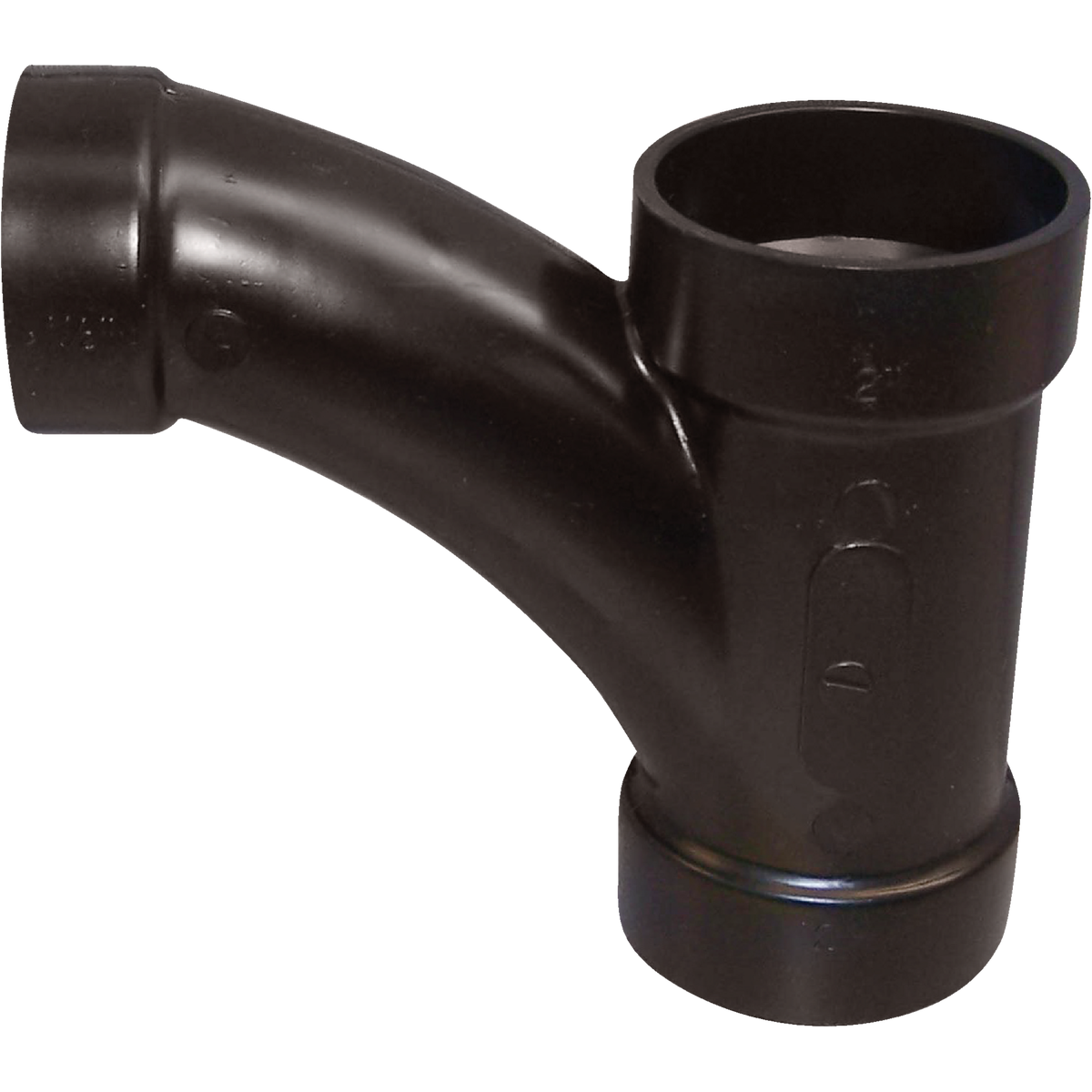 Charlotte Pipe 2 x 2 x 1-1/2 In. Hub x Hub x Hub Reducing Long Turn ABS Wye