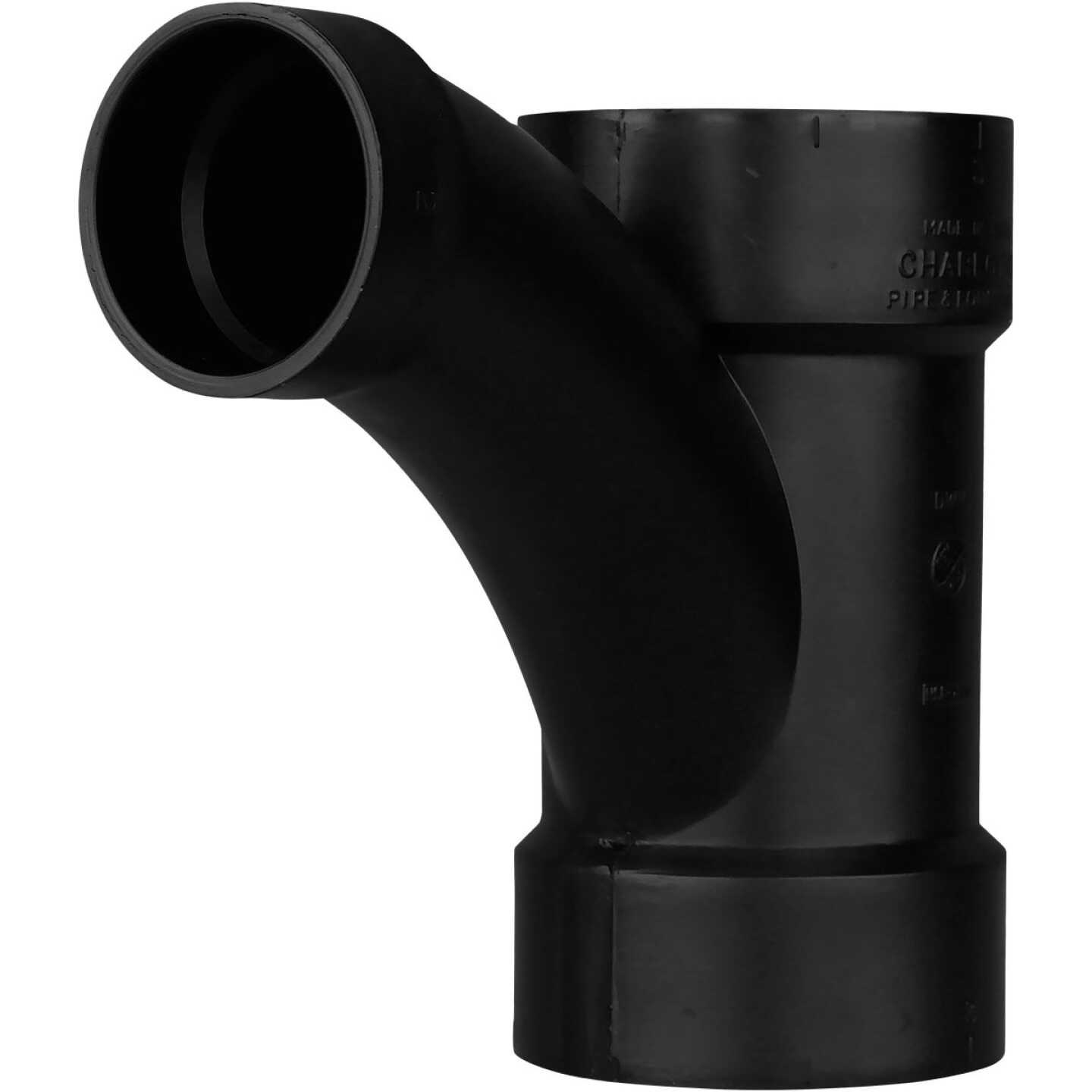 Charlotte Pipe 3 x 3 x 2 In. Hub x Hub x Hub Reducing Long Turn ABS Wye Image 1