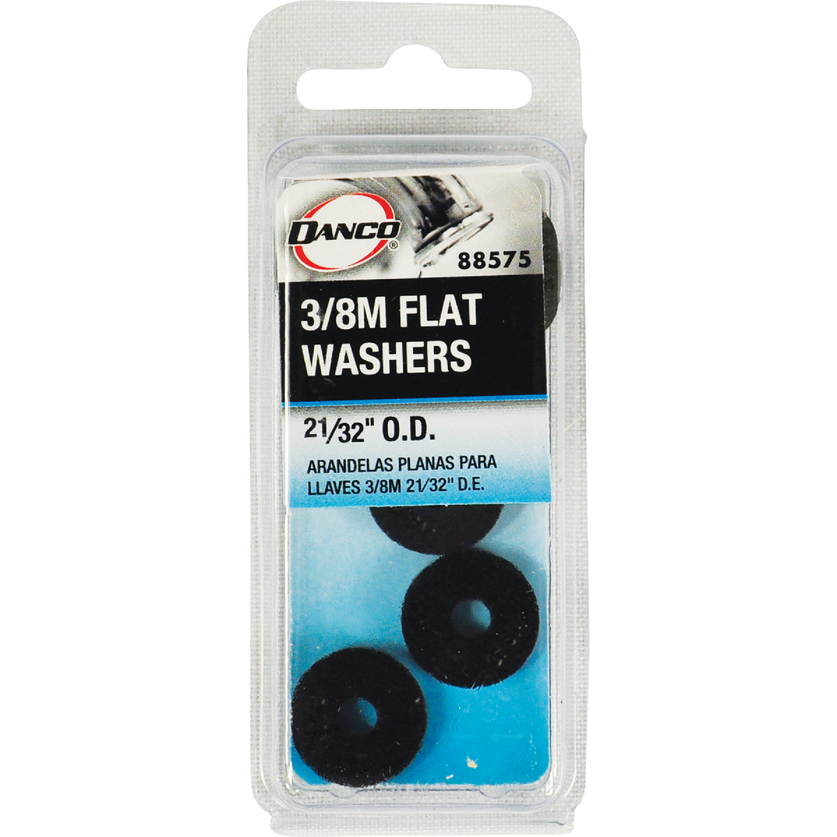 Danco 21/32 In. Black Flat Faucet Washer (10 Ct.) Image 2