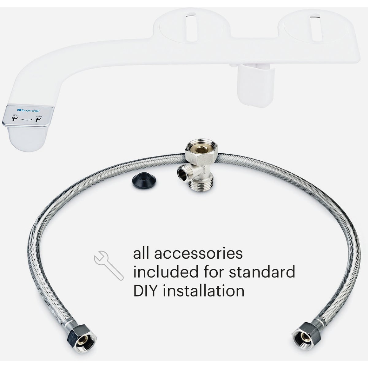 Brondell SimpleSpa Thinline Dual Nozzle Bidet Attachment Image 7