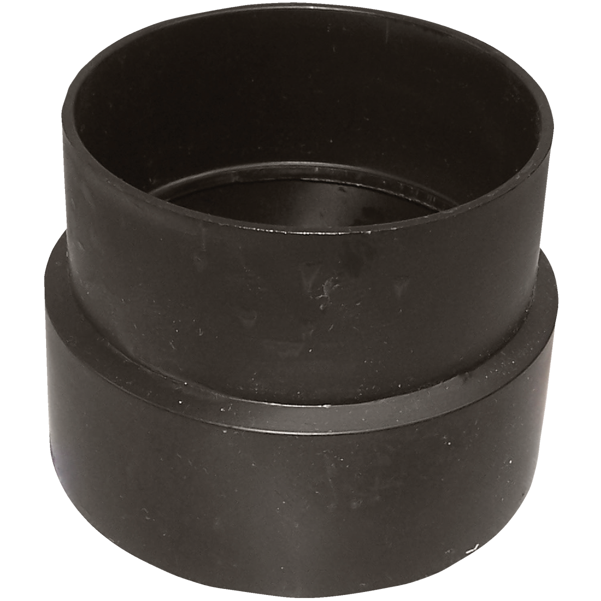 Charlotte Pipe 4 In. x 4 In. Sewer Hub x Sch 40 Hub Sewer Pipe Adapter ABS Coupling