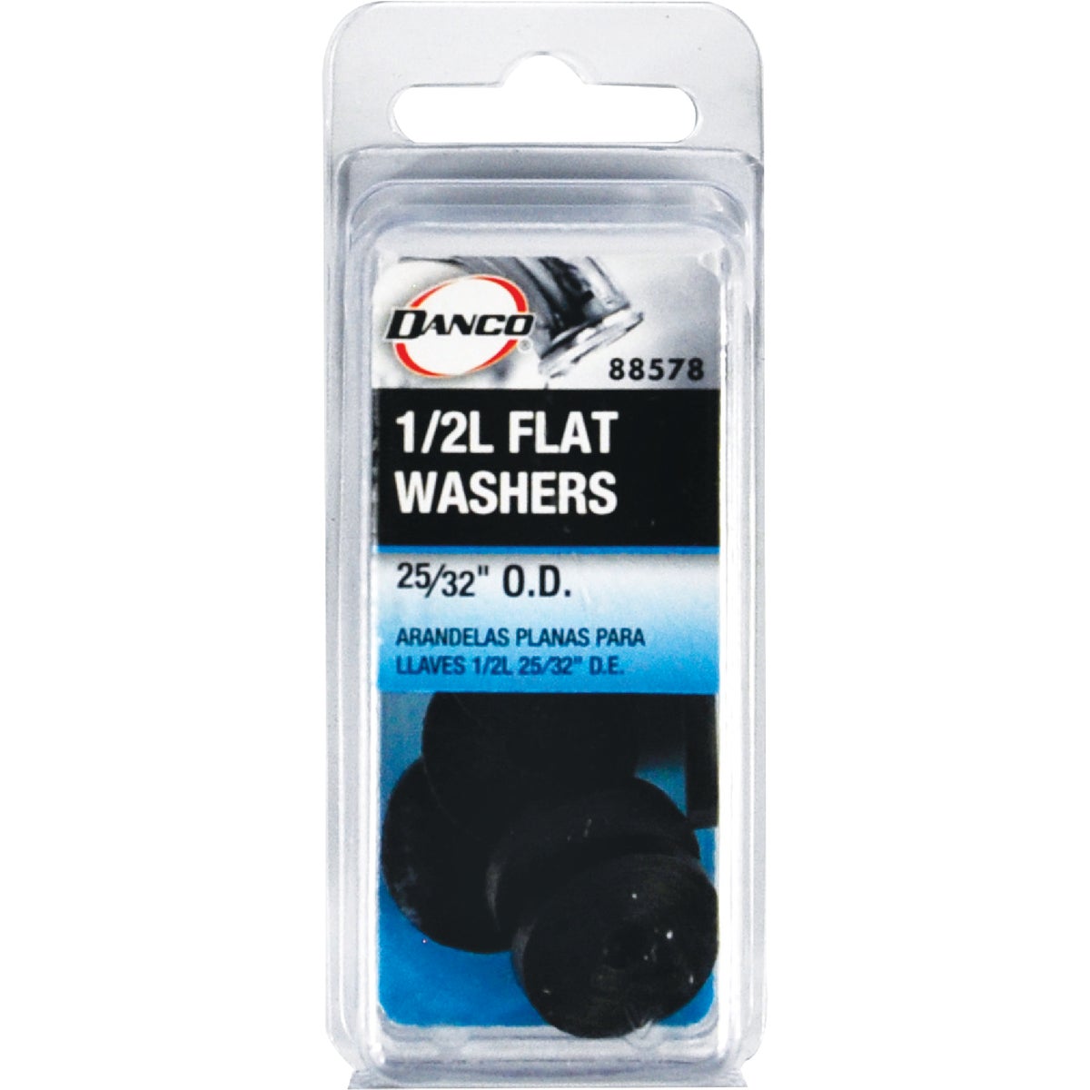Danco 25/32 In. Black Flat Faucet Washer (10 Ct.) Image 2