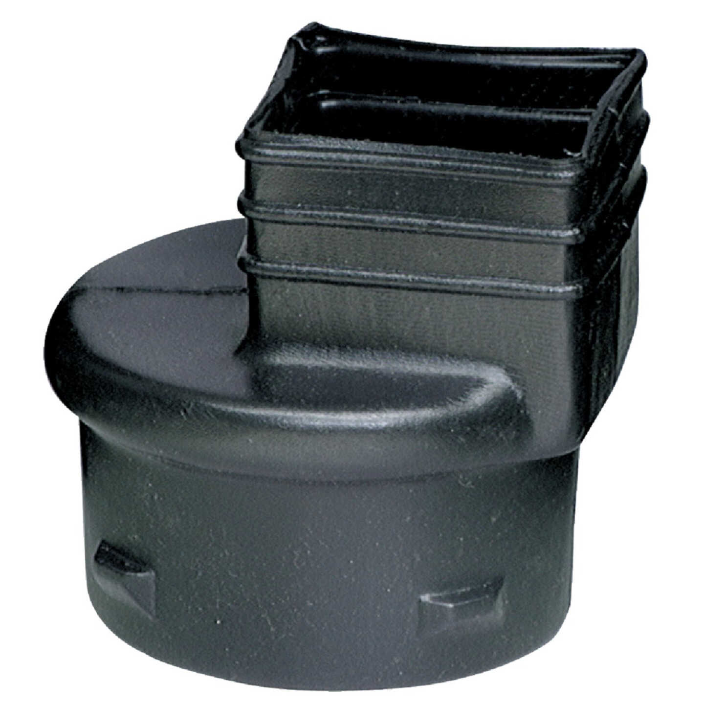 Advanced Drainage Systems 4 In. x 4.25 In. x 3 In. Polyethylene Corrugated to Downspout Barb x Female Adapter Image 1