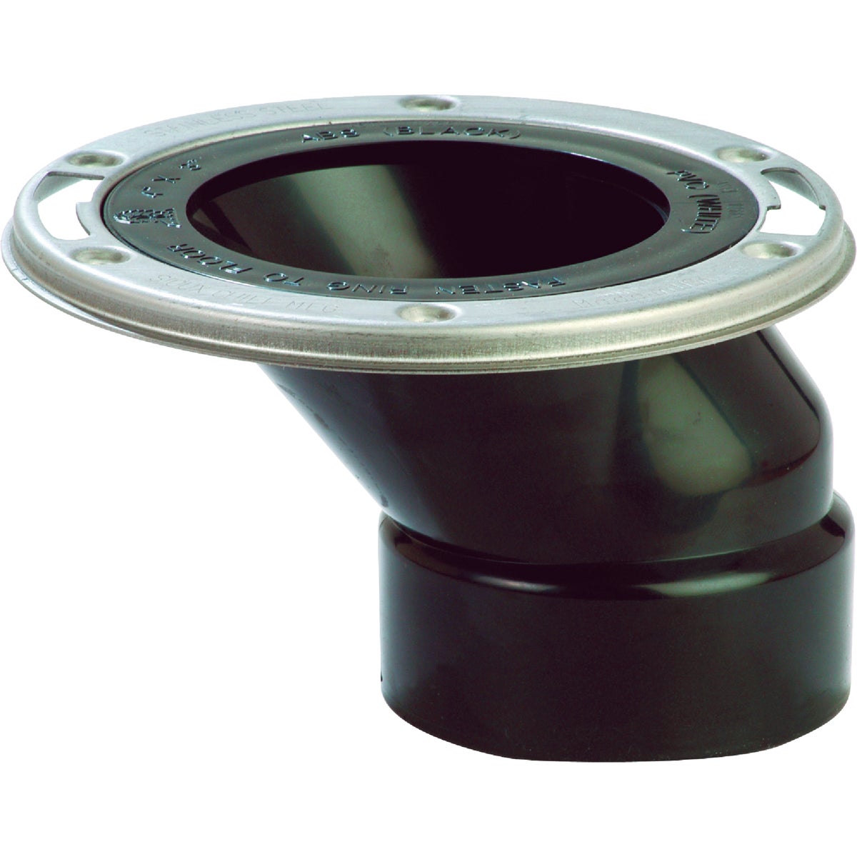 Sioux Chief FullFlush 3 In. Hub/Inside 4 In. ABS Offset Toilet Flange with Stainless Steel Swivel Ring