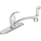 Moen Adler 1-Handle Lever Kitchen Faucet with Side Spray, Chrome Image 1