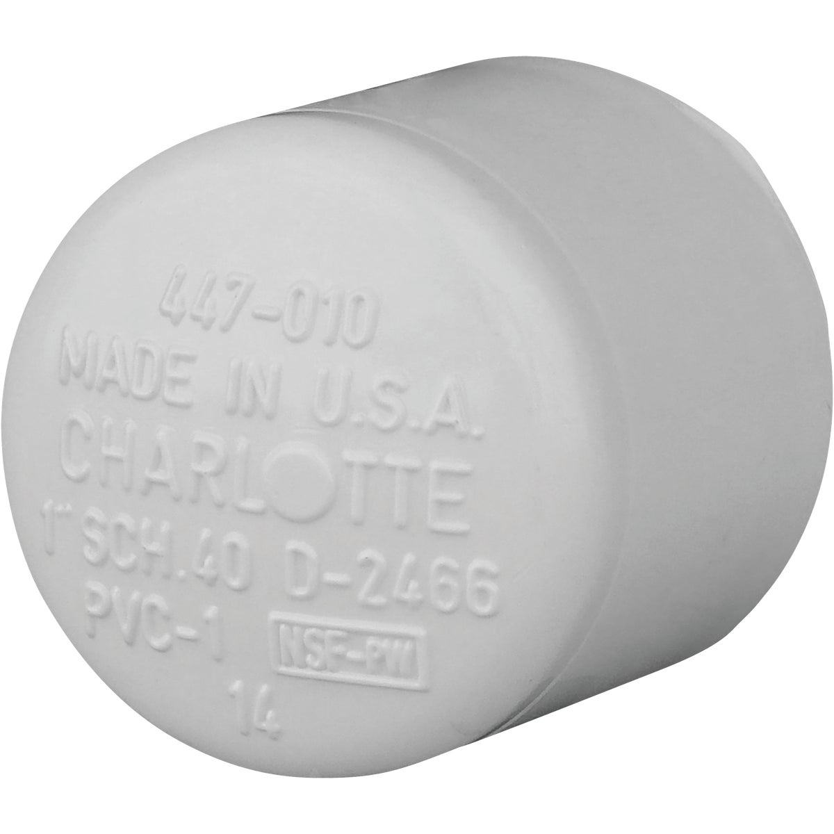 Charlotte Pipe 1 In. Schedule 40 Pressure Slip PVC Cap Image 1