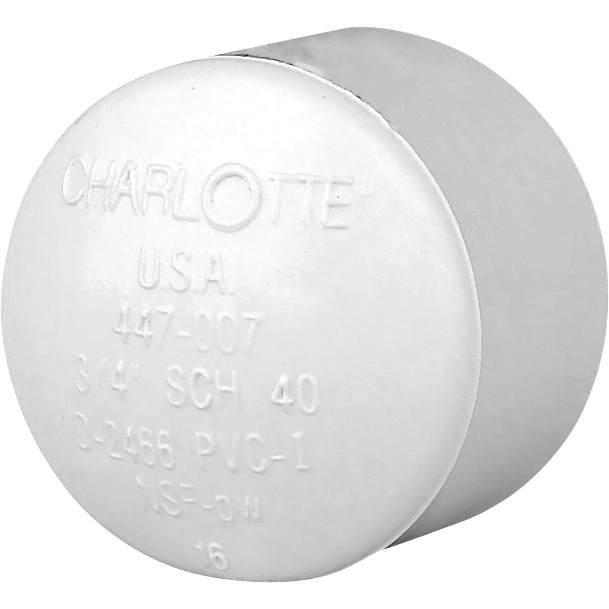 Charlotte Pipe 3/4 In. Schedule 40 Pressure Slip PVC Cap Image 1