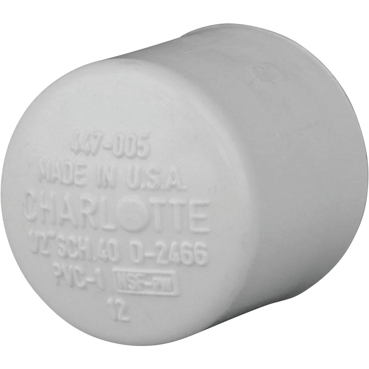 Charlotte Pipe 1/2 In. Schedule 40 Pressure Slip PVC Cap Image 1