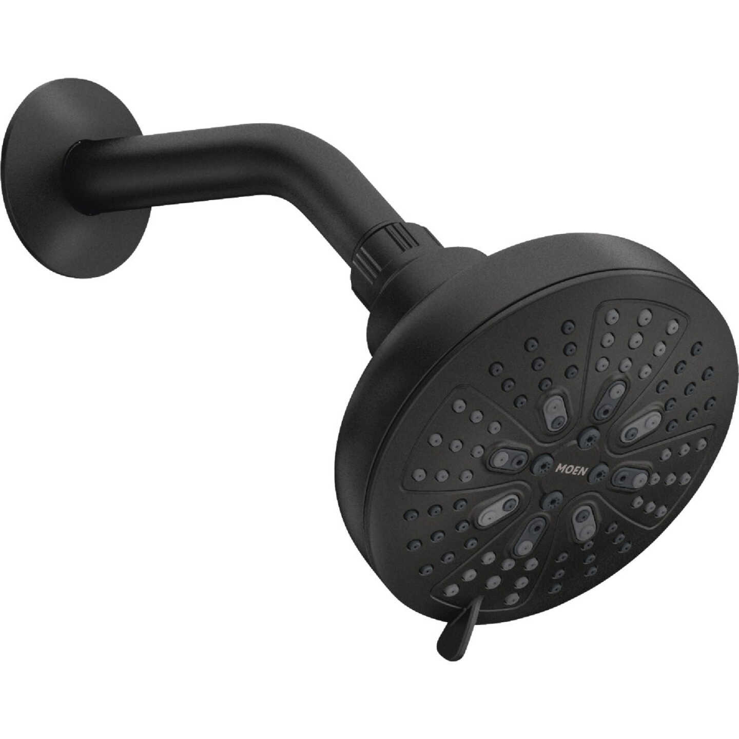 Moen Hydro Energetix 8-Spray Pattern 4.75 In. Wall Mount Fixed Shower Head, Matte Black Image 1